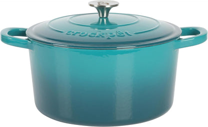 Crock-Pot 3 Quart Enameled Cast Iron Dutch Oven – Aqua - Select SC8599
