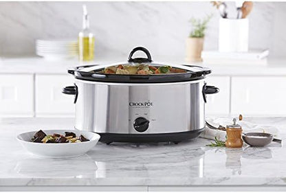 Crock-Pot 7 Quart Oval Manual Slow Cooker – Stainless Steel - Select SC2360