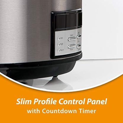 Crock-Pot 8 Quart Programmable Slow Cooker with Auto Warm - Select SC7285