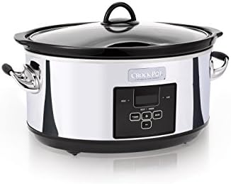 Crock-Pot 7 Quart Programmable Slow Cooker – Polished Platinum - Select SC6028