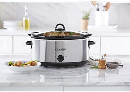 Crock-Pot 7 Quart Oval Manual Slow Cooker – Stainless Steel - Select SC2360