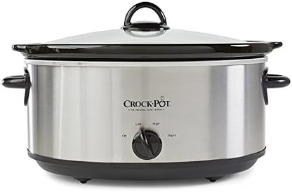 Crock-Pot 7 Quart Oval Manual Slow Cooker – Stainless Steel - Select SC2360