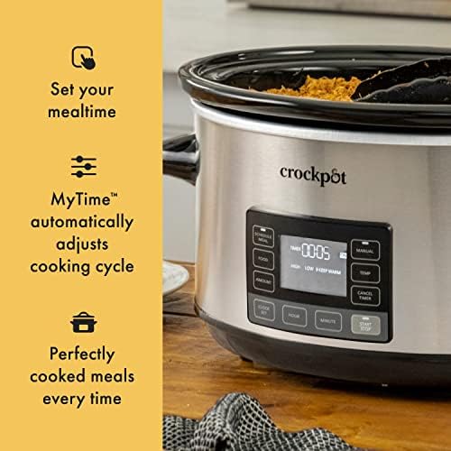 Crock-Pot 7 Quart Portable Programmable Slow Cooker with Timer - Select SC1818