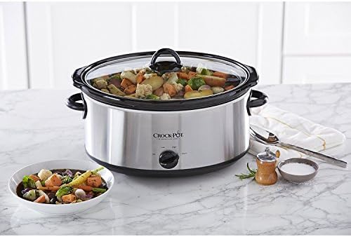 Crock-Pot 7 Quart Oval Manual Slow Cooker – Stainless Steel - Select SC2360