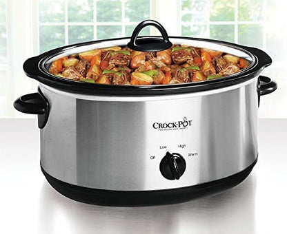 Crock-Pot 7 Quart Oval Manual Slow Cooker – Stainless Steel - Select SC2360