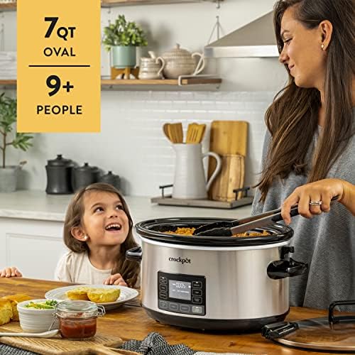 Crock-Pot 7 Quart Portable Programmable Slow Cooker with Timer - Select SC1818
