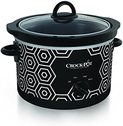 Crock-Pot 4.5 Quart Portable Slow Cooker – Black & White - Select SC9930