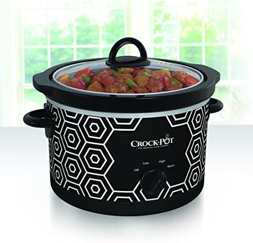 Crock-Pot 4.5 Quart Portable Slow Cooker – Black & White - Select SC9930
