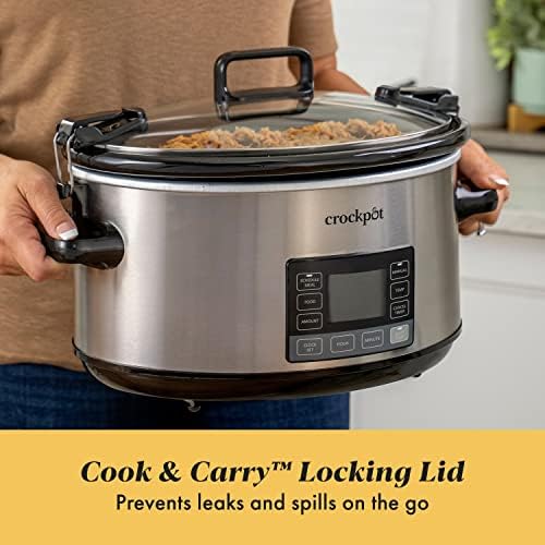 Crock-Pot 7 Quart Portable Programmable Slow Cooker with Timer - Select SC1818