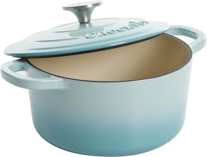 Crock-Pot 3 Quart Enameled Cast Iron Dutch Oven – Aqua - Select SC8599