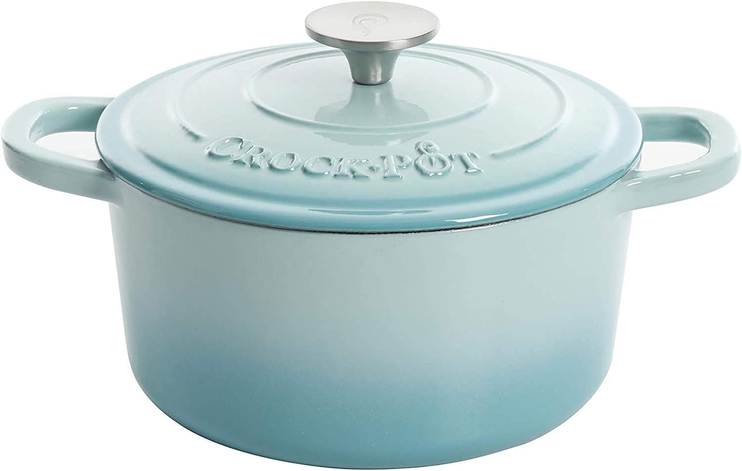 Crock-Pot 3 Quart Enameled Cast Iron Dutch Oven – Aqua - Select SC8599