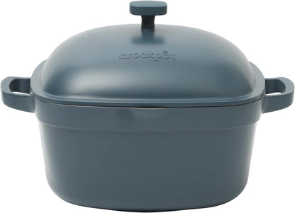Crock-Pot 3 Quart Enameled Cast Iron Dutch Oven – Aqua - Select SC8599